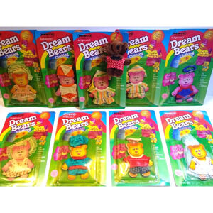 Dream Bears Doll Fashion Clothing Lot Of 8 Outfits Remco 1984 + Loose Brown Bear